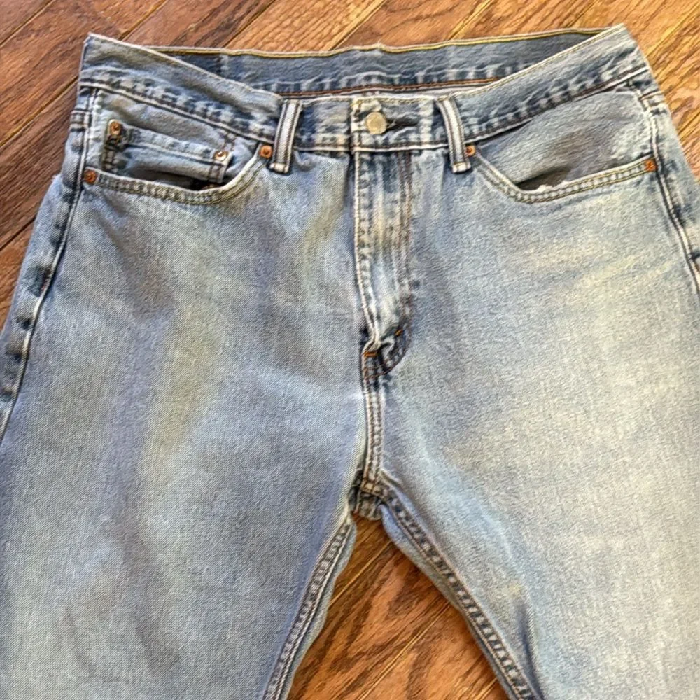 Vintage Levi's 505 Mens Jeans 35 x 32 Perfectly Distressed & Amazing